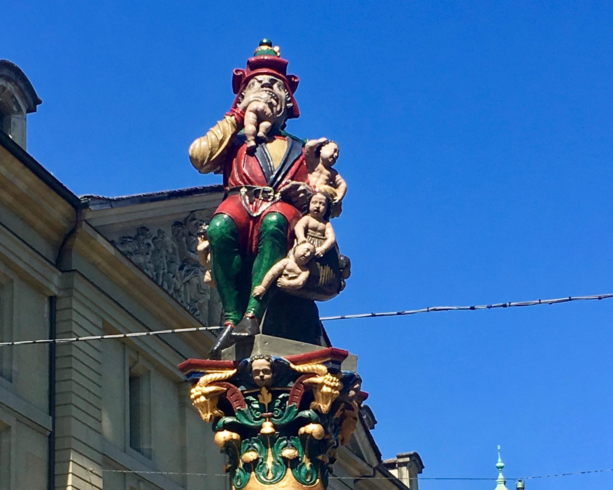 bern, switzerland child eater statue