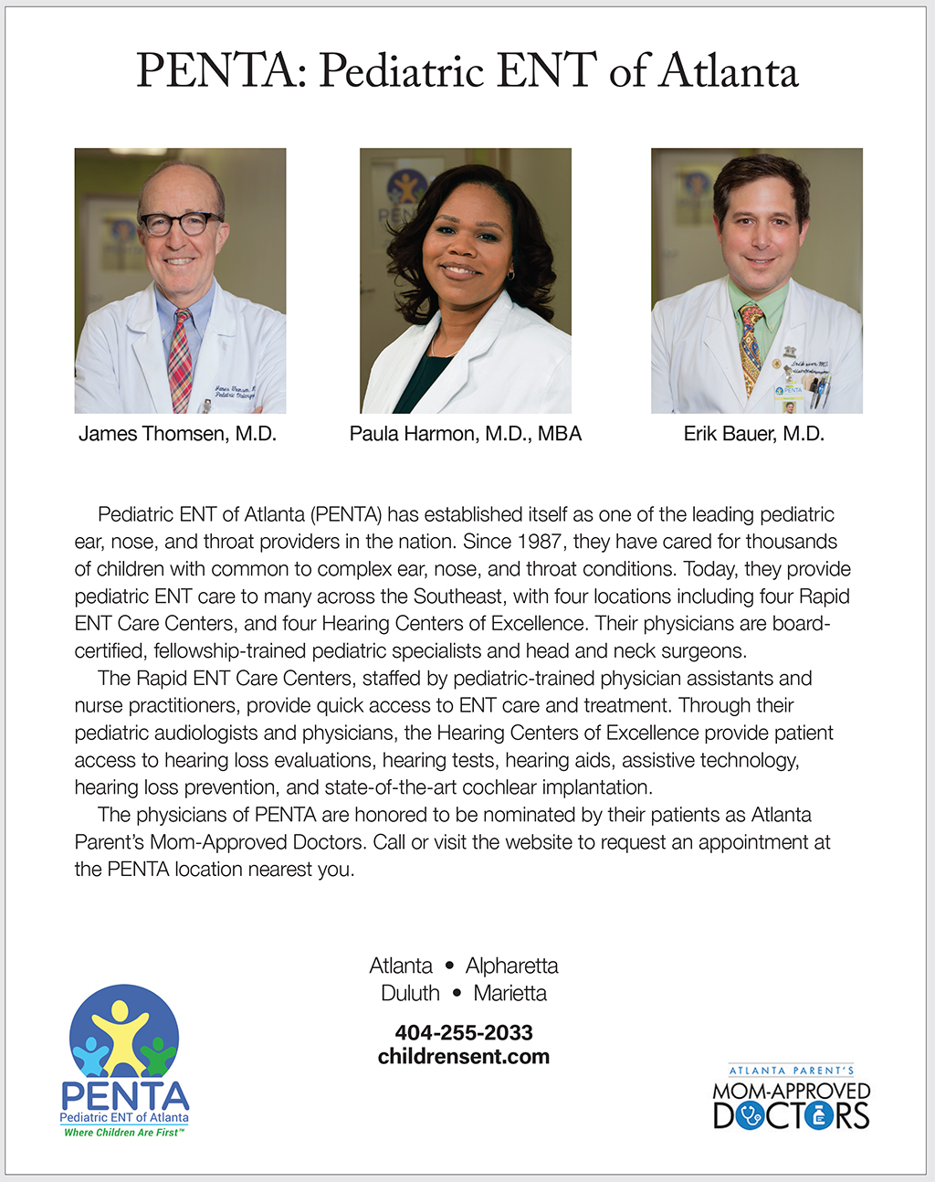 PENTA: Pediatric Ear, Nose and Throat of Atlanta